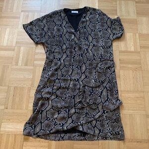 Babaton Snake Print Dress - Black and Brown